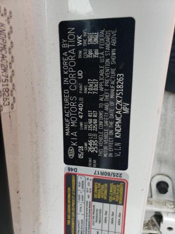 KNDPMCAC2K7518263 KIA Sportage Lx