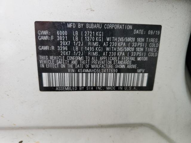 4S4WMAHD5L3417690 Subaru Ascent Premium