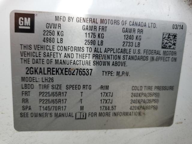 2GKALREKXE6276537 GMC Terrain Sle