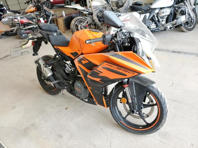 Salvage motorcycles for sale at York Haven, PA auction: 2022 KTM 390 RC