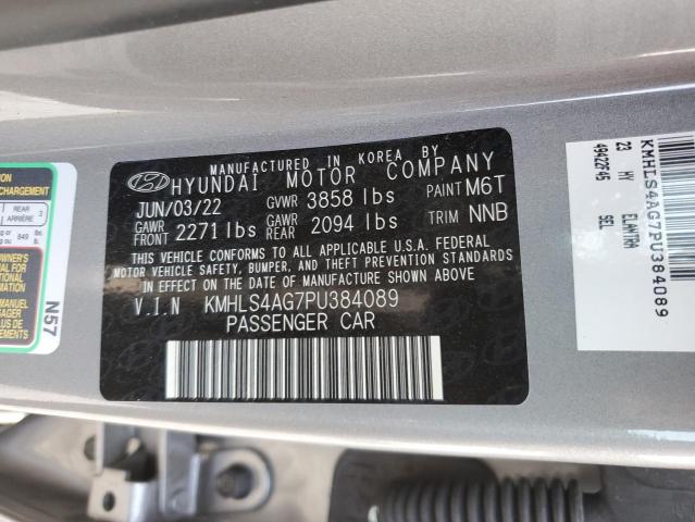KMHLS4AG7PU384089 Hyundai ELANTRA SEL