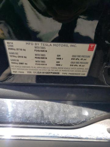 5YJSA1H10EFP30606 Tesla MODEL S