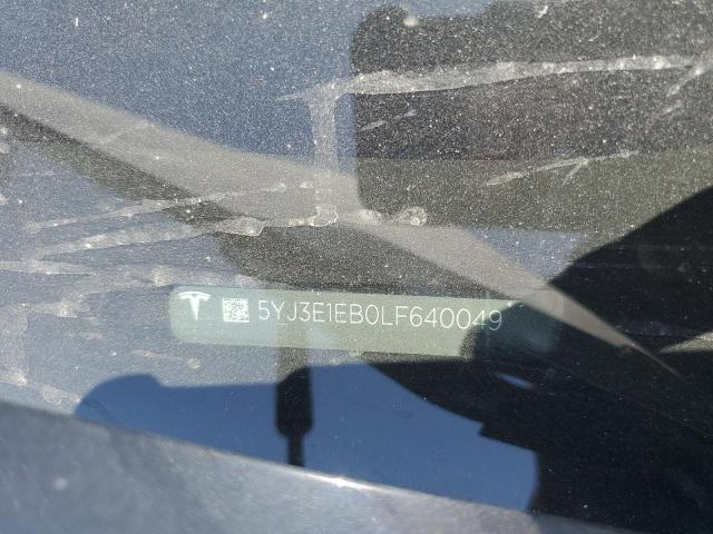5YJ3E1EB0LF640049 Tesla MODEL 3