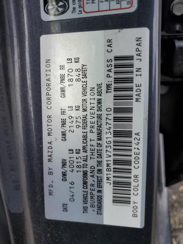 JM1BM1V73G1347710 Mazda 3 TOURING