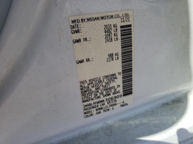1N4BL4FW0NN306909 Nissan Altima Platinum
