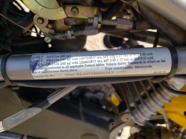 2002 DUCATI M900 S ZDM1RA4N72B009327