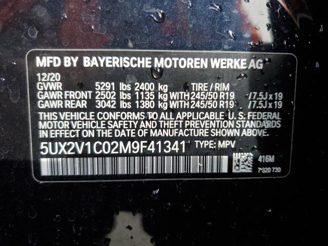 2021 BMW X4 XDRIVE3 - 5UX2V1C02M9F41341