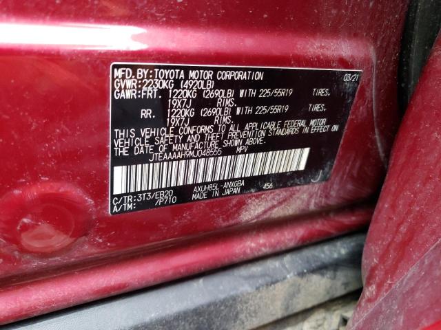 2021 TOYOTA VENZA XLE - JTEAAAAH9MJ048555
