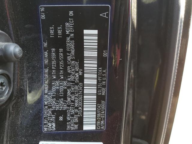 5TDJK3DC0GS143459 2016 TOYOTA SIENNA, photo no. 14