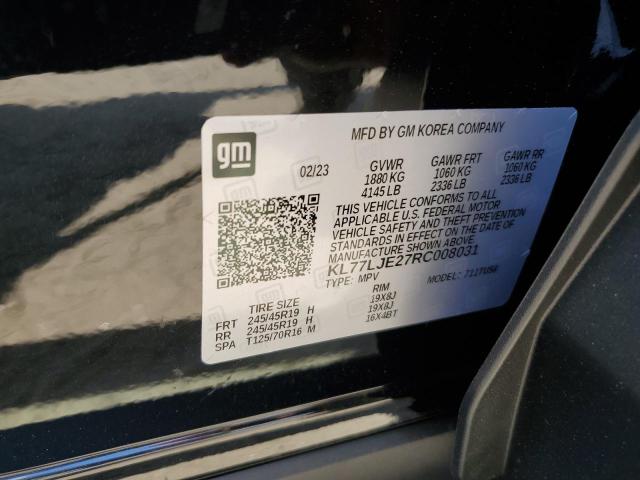 2024 CHEVROLET TRAX 2RS KL77LJE27RC008031