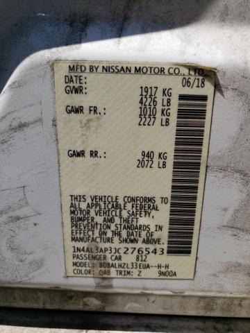 1N4AL3AP3JC276543 Nissan ALTIMA 2.5