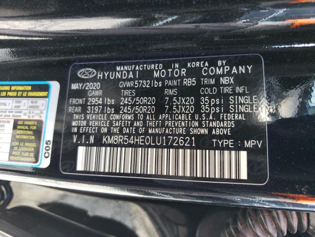 VIN KM8R54HE0LU172621 2020 HYUNDAI PALISADE no.12