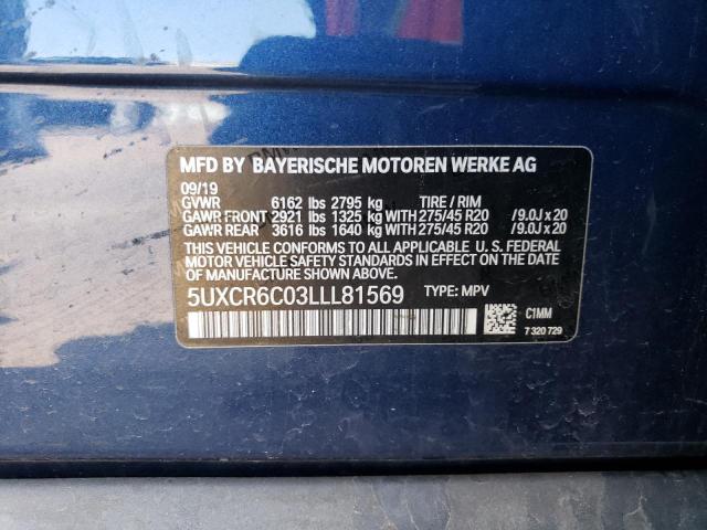 5UXCR6C03LLL81569 BMW X5 XDRIVE4 13