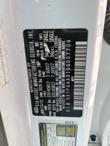 5XYPG4A31GG037704 KIA SORENTO LX