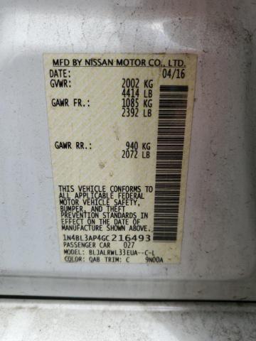 1N4BL3AP4GC216493 Nissan Altima 3.5sl