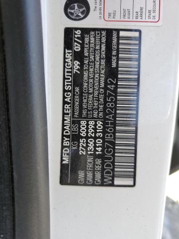 2017 MERCEDES-BENZ S 63 AMG - WDDUG7JB6HA285742