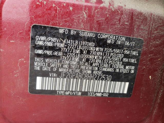 JF2GPABC8HH272530 Subaru Crosstrek Premium