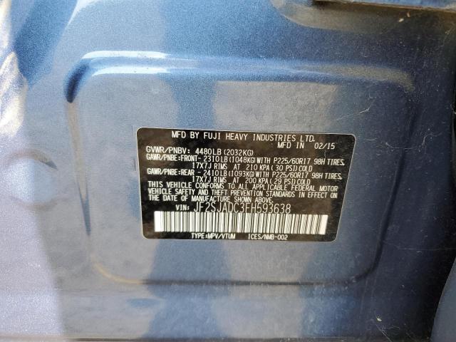 JF2SJADC3FH593638 Subaru Forester 2.5i Premium