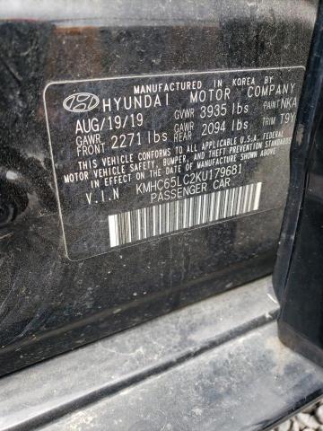 2019 HYUNDAI IONIQ BLUE - KMHC65LC2KU179681