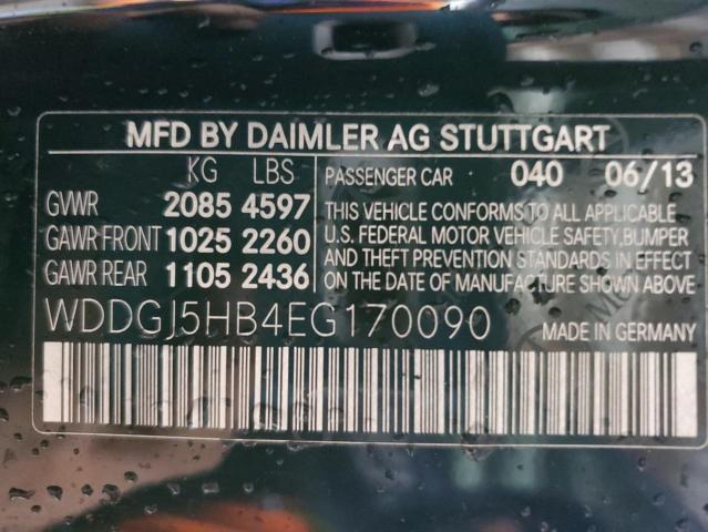 WDDGJ5HB4EG170090 Mercedes-Benz C 350