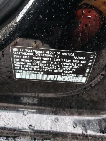 2015 VOLKSWAGEN PASSAT SEL - 1VWCM7A33FC069286