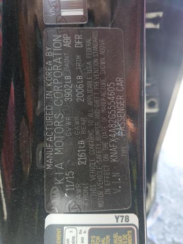 KNAFX4A82G5554605 KIA FORTE EX