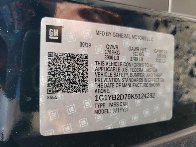 2019 CHEVROLET CORVETTE S - 1G1YB2D79K5124282