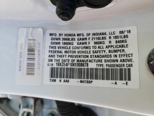 2019 HONDA INSIGHT LX 19XZE4F18KE008678
