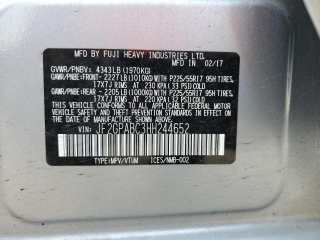 JF2GPABC3HH244652 Subaru Crosstrek Premium