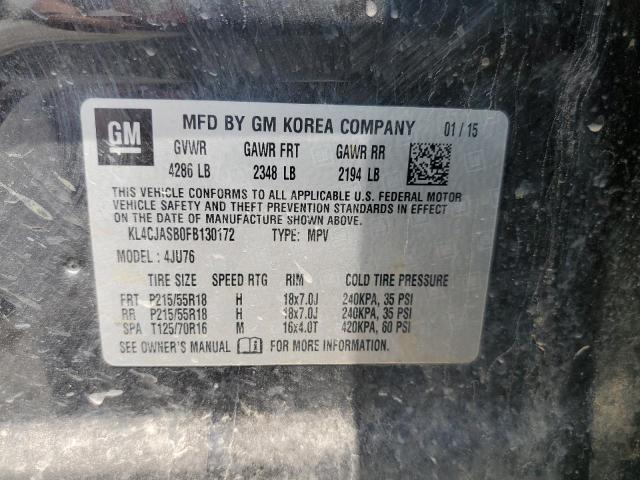 KL4CJASB0FB130172 Buick Encore