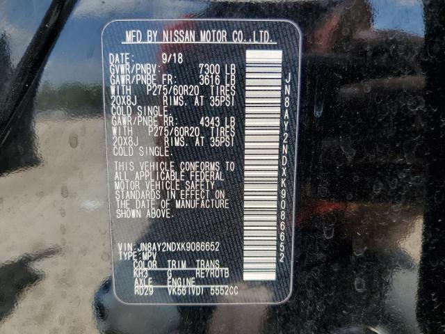 JN8AY2NDXK9086652 Nissan ARMADA SV