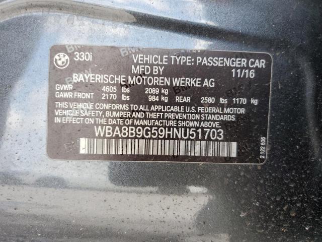 2017 BMW 330 I - WBA8B9G59HNU51703