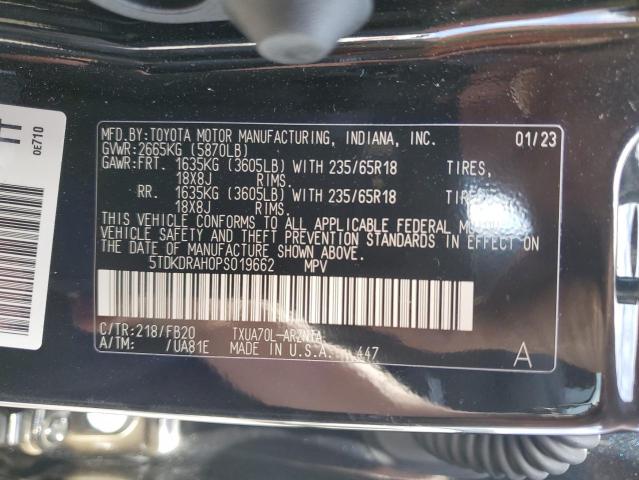 VIN 5TDKDRAH0PS019662 2023 Toyota Highlander, L no.13