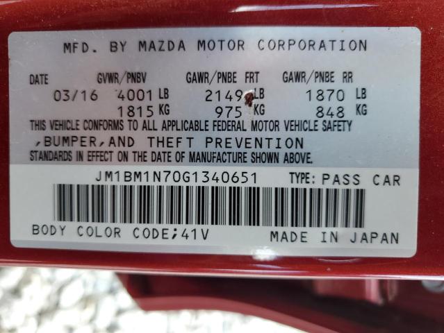 JM1BM1N70G1340651 Mazda 3 Grand Touring