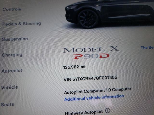 5YJXCBE47GF007455 Tesla MODEL X