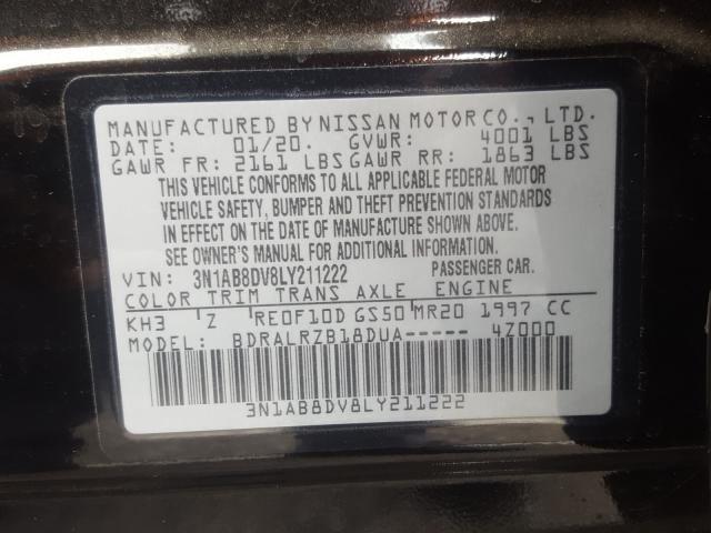 3N1AB8DV8LY211222 Nissan SENTRA SR