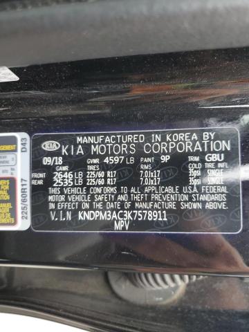 KNDPM3AC3K7578911 KIA Sportage Lx