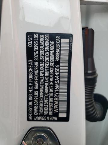 2021 PORSCHE TAYCAN 4S - WP0AB2Y16MSA44556