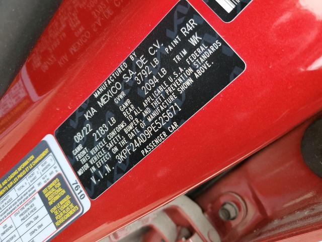 3KPF24AD9PE525671 KIA FORTE LX