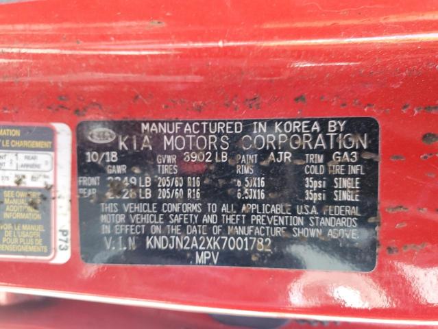 KNDJN2A2XK7001782 KIA Soul