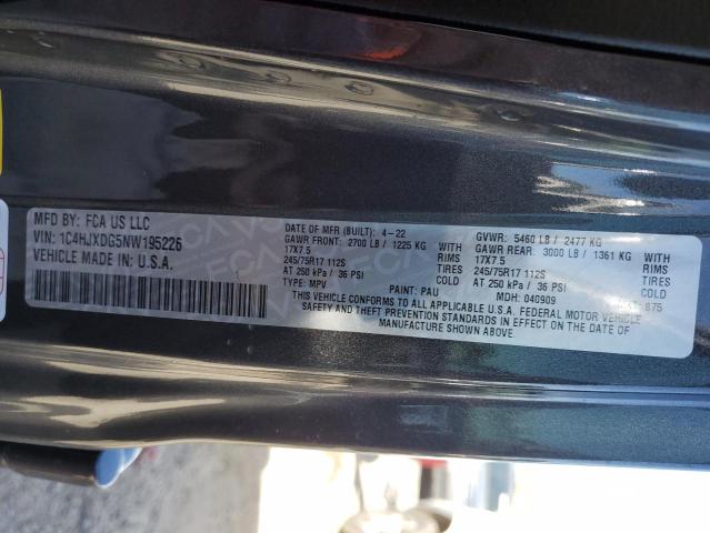 1C4HJXDG5NW195226 Jeep Wrangler Unlimited Sport