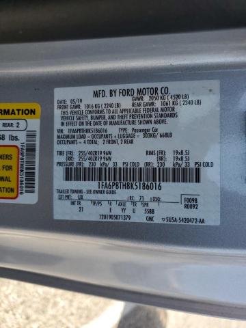 1FA6P8TH8K5186016 Ford MUSTANG