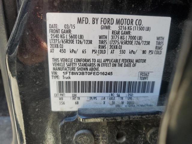 1FT8W3BT0FED16245 Ford F350 Super Duty