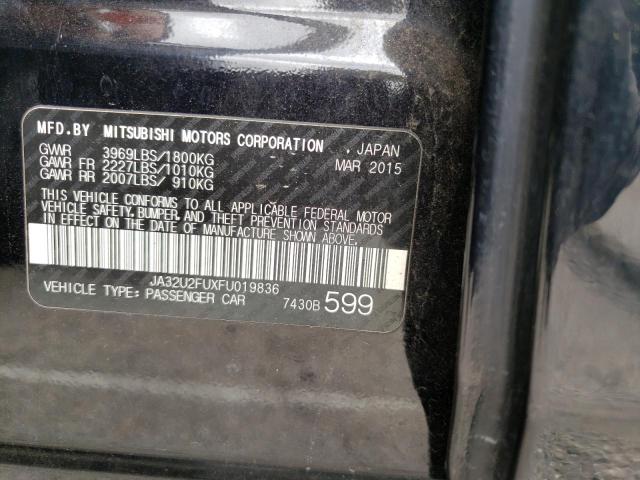 JA32U2FUXFU019836 Mitsubishi LANCER ES