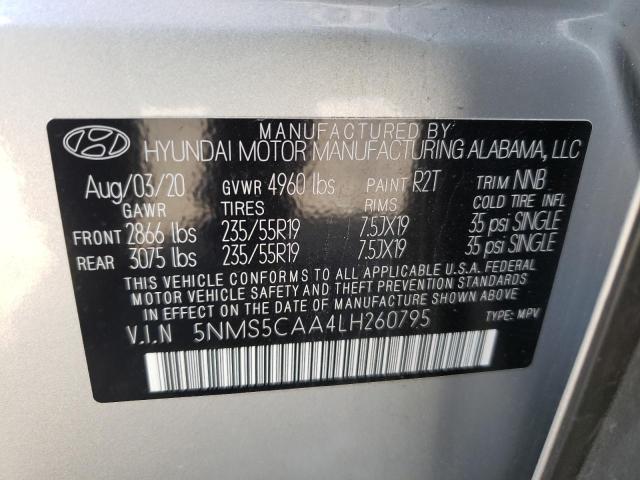 2020 HYUNDAI SANTA FE L - 5NMS5CAA4LH260795