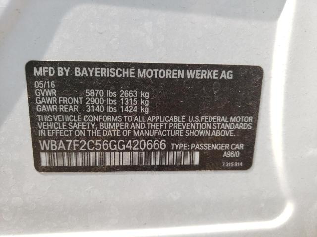 2016 BMW 750I XDRIV - WBA7F2C56GG420666