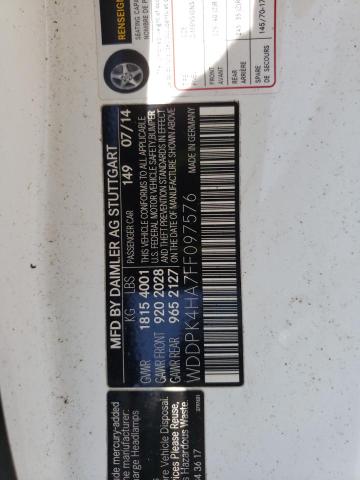 2015 MERCEDES-BENZ SLK 250 - WDDPK4HA7FF097576