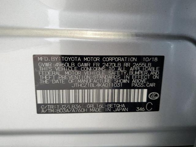 2019 LEXUS GS 350 BAS - JTHCZ1BL4KA011031