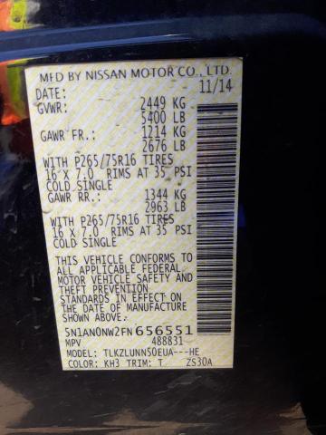 5N1AN0NW2FN656551 Nissan XTERRA X