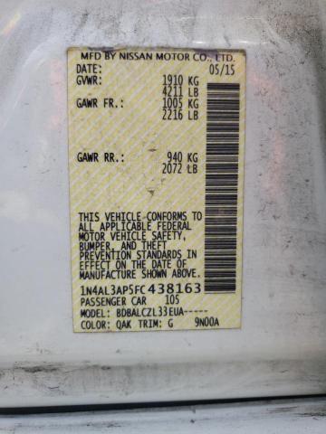 1N4AL3AP5FC438163 Nissan ALTIMA 2.5